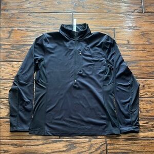 Lululemon Men's Black Quarter-Zip Jacket Size Large